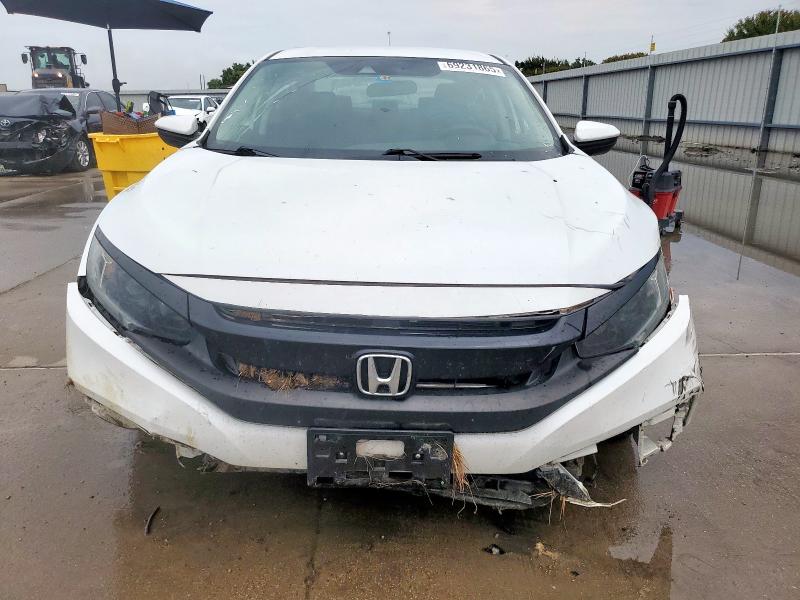 19XFC2F6XKE213668 - 2019 HONDA CIVIC LX WHITE photo 5
