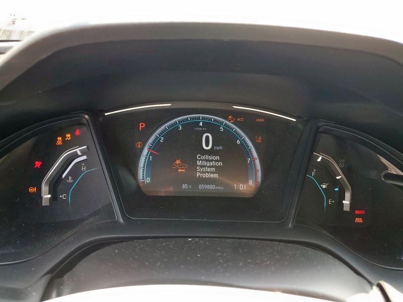 19XFC2F6XKE213668 - 2019 HONDA CIVIC LX WHITE photo 9