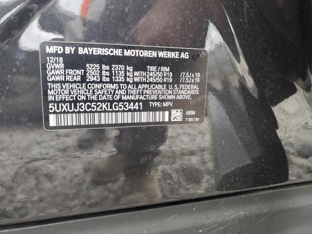 5UXUJ3C52KLG53441 - 2019 BMW X4 XDRIVE30I გრაფიტი ფოტო 14