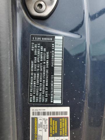 WVWAB7AJ2CW281122 - 2012 VOLKSWAGEN GOLF BLUE photo 12