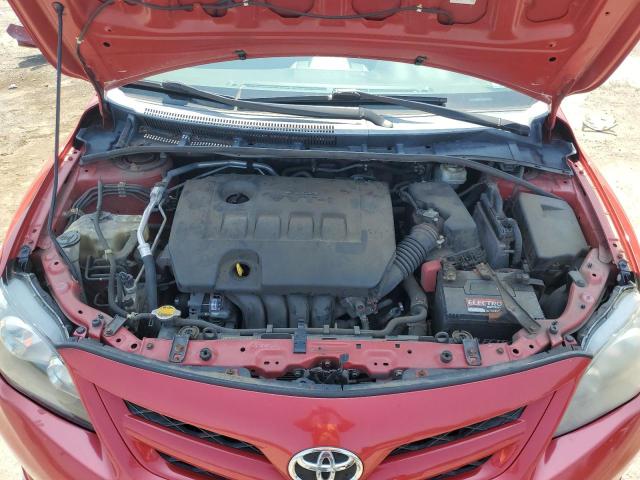 2T1BU4EE1CC829081 - 2012 TOYOTA COROLLA BASE წითელი ფოტო 11