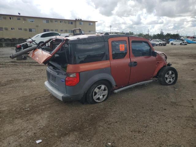 5J6YH17583L015104 - 2003 HONDA ELEMENT EX ORANGE photo 3