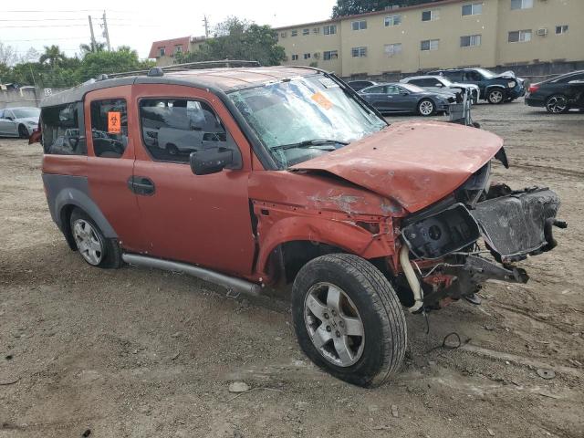 5J6YH17583L015104 - 2003 HONDA ELEMENT EX ORANGE photo 4