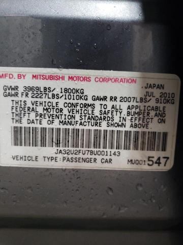 JA32U2FU7BU001143 - 2011 MITSUBISHI LANCER ES/ES SPORT Boz foto 12