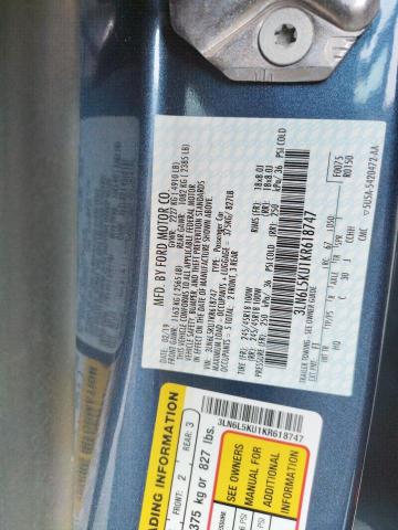 3LN6L5KU1KR618747 - 2019 LINCOLN MKZ Mavi foto 13