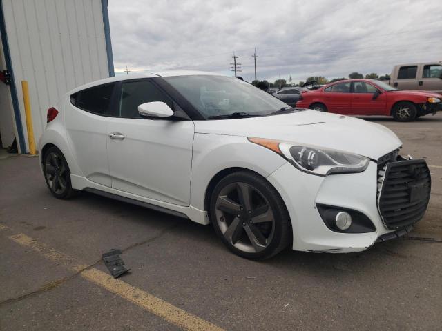 KMHTC6AE7DU157049 - 2013 HYUNDAI VELOSTER TURBO WHITE photo 4