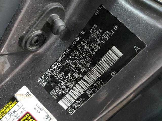 5TDKK3DC4BS095896 - 2011 TOYOTA SIENNA LE CHARCOAL photo 13