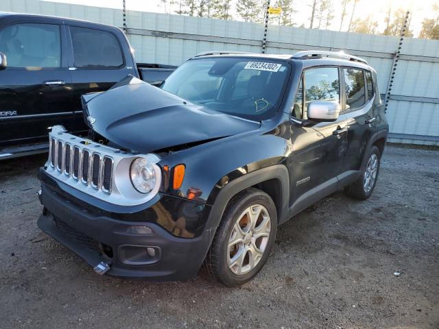 ZACCJADB4HPG63962 - 2017 JEEP RENEGADE LIMITED BLACK photo 1