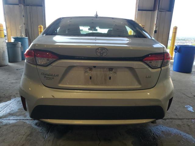 5YFEPMAE7MP173111 - 2021 TOYOTA COROLLA LE SILVER photo 6