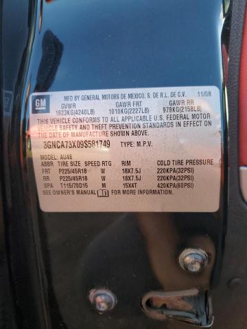 3GNCA73X09S581749 - 2009 CHEVROLET HHR SS BLACK photo 12