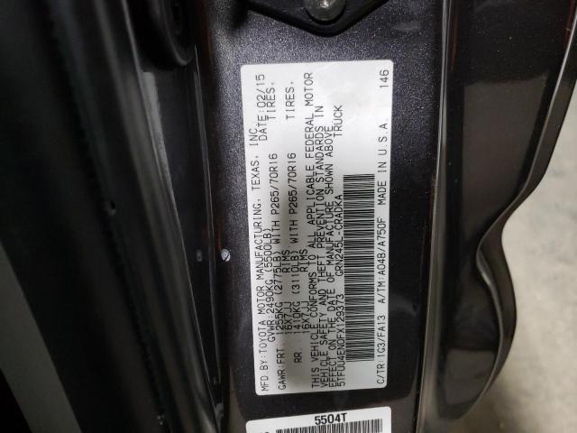 5TFUU4EN0FX129373 - 2015 TOYOTA TACOMA ACCESS CAB ნაცრისფერი ფოტო 12