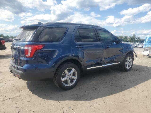1FM5K8D87HGD50108 - 2017 FORD EXPLORER XLT BLUE photo 3