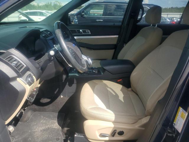 1FM5K8D87HGD50108 - 2017 FORD EXPLORER XLT BLUE photo 7