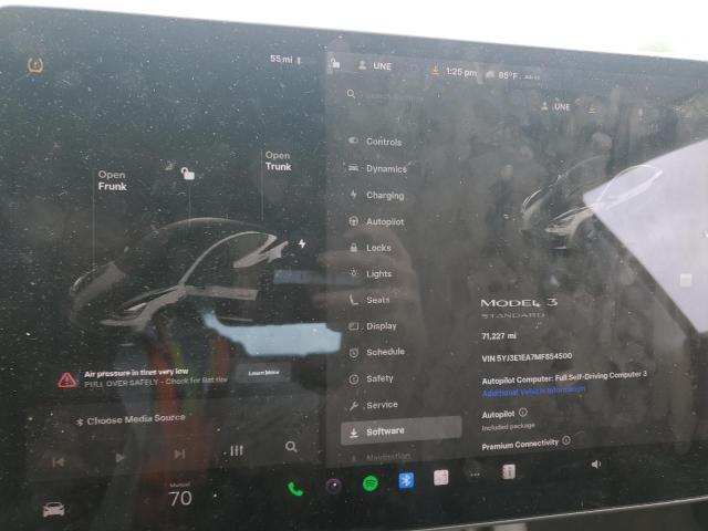 5YJ3E1EA7MF854500 - 2021 TESLA MODEL 3 灰色 照片 9