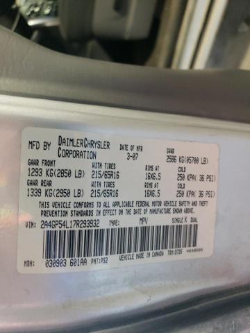 2A4GP54L17R293932 - 2007 CHRYSLER TOWN & COU TOURING 银色 照片 13