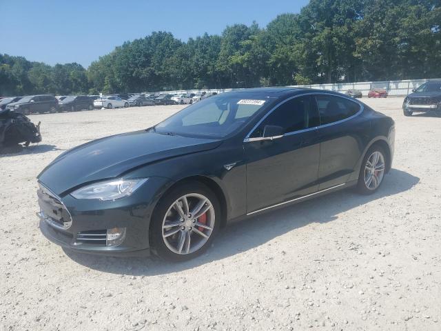5YJSA1H10EFP55845 - 2014 TESLA MODEL S 绿色 照片 1