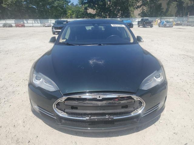 5YJSA1H10EFP55845 - 2014 TESLA MODEL S 绿色 照片 5