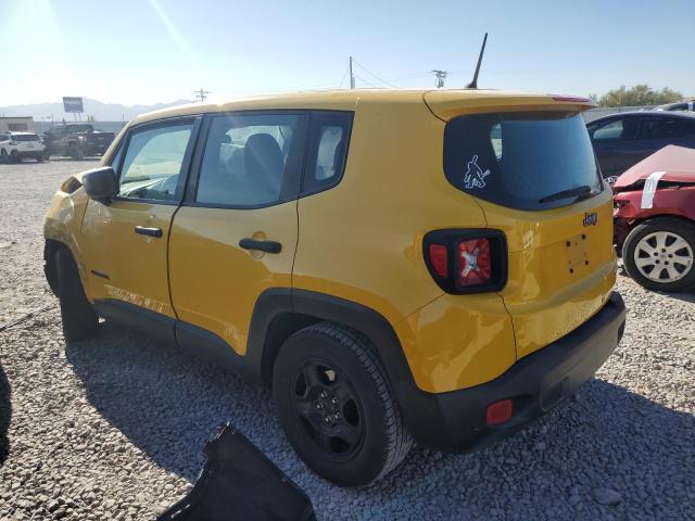 ZACCJAAB3HPG07337 - 2017 JEEP RENEGADE SPORT YELLOW photo 2