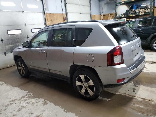 1C4NJCEA1HD102045 - 2017 JEEP COMPASS LATITUDE SILVER photo 2