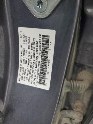 1HGCR3F8XDA039746 - 2013 HONDA ACCORD EXL GRAY photo 13