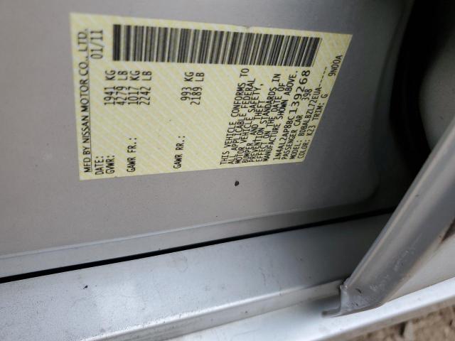1N4AL2AP8BC139268 - 2011 NISSAN ALTIMA BASE SILVER photo 12