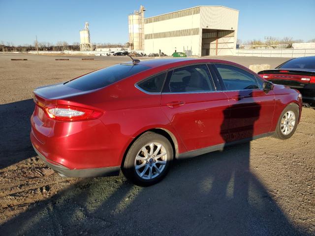 3FA6P0G70FR235022 - 2015 FORD FUSION S RED photo 3