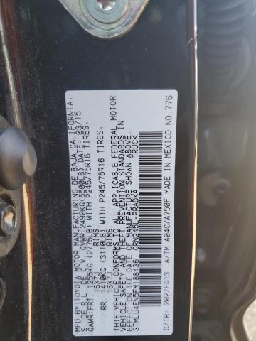 3TMLU4EN5FM188436 - 2015 TOYOTA TACOMA DOUBLE CAB Schwarz Foto 12