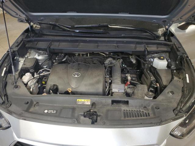 5TDGZRBH3MS100849 - 2021 TOYOTA HIGHLANDER XLE SILVER photo 12