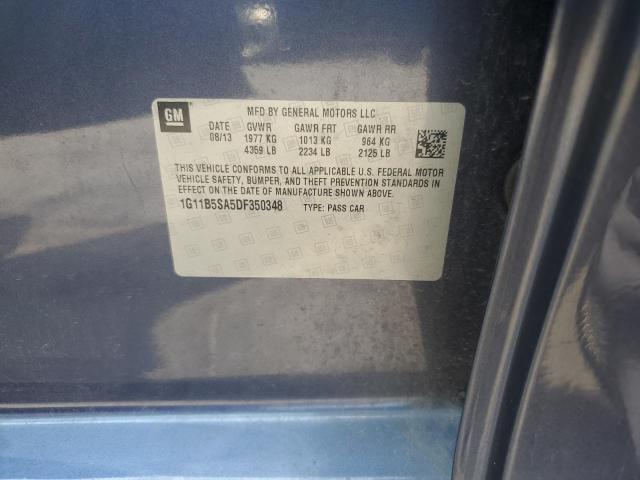 1G11B5SA5DF350348 - 2013 CHEVROLET MALIBU LS BLUE photo 12