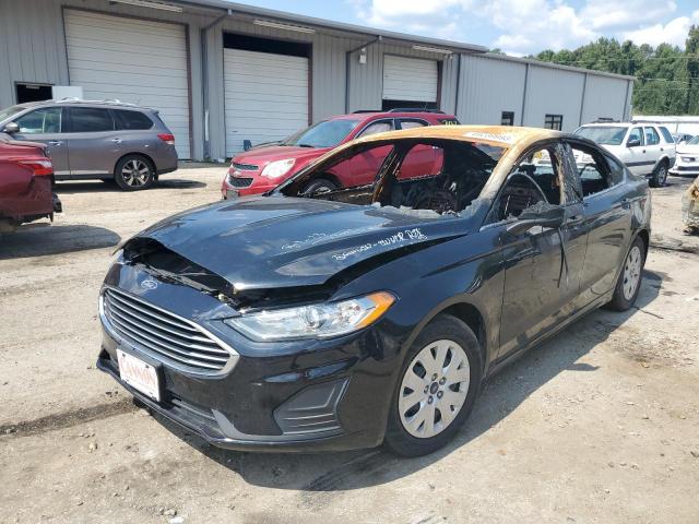 3FA6P0G78KR229267 - 2019 FORD FUSION S BLACK photo 1