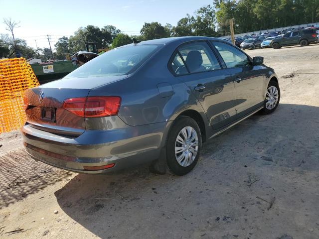 3VW2K7AJ4FM261122 - 2015 VOLKSWAGEN JETTA BASE GRAY photo 3
