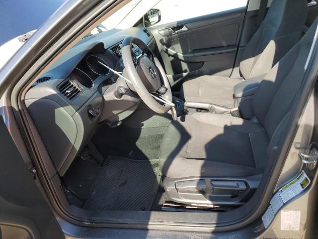 3VW2K7AJ4FM261122 - 2015 VOLKSWAGEN JETTA BASE GRAY photo 7