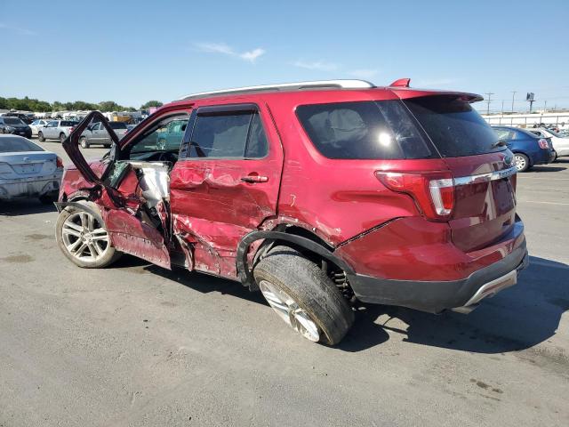 1FM5K8D89HGC04583 - 2017 FORD EXPLORER XLT Կարմիր լուսանկար 2