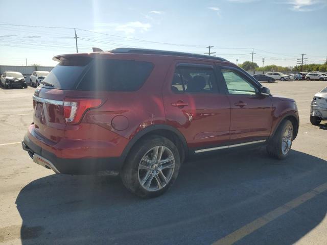 1FM5K8D89HGC04583 - 2017 FORD EXPLORER XLT Կարմիր լուսանկար 3