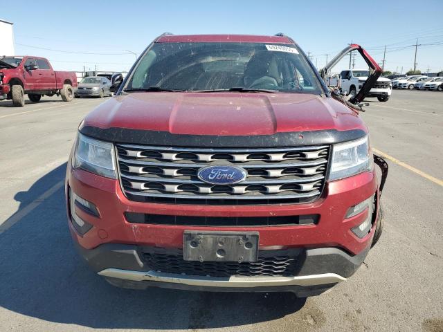 1FM5K8D89HGC04583 - 2017 FORD EXPLORER XLT Կարմիր լուսանկար 5