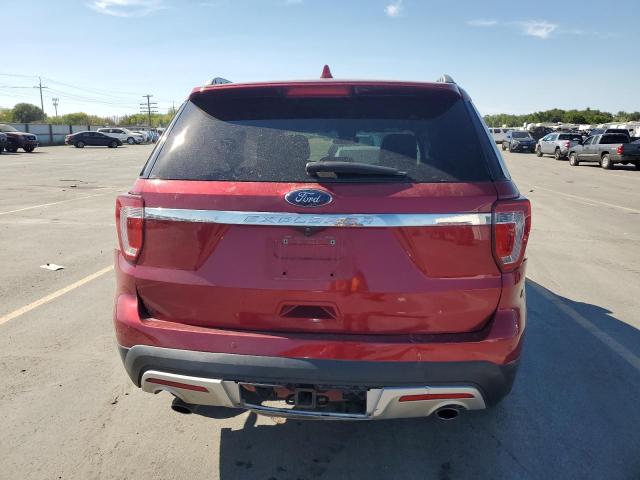 1FM5K8D89HGC04583 - 2017 FORD EXPLORER XLT Կարմիր լուսանկար 6