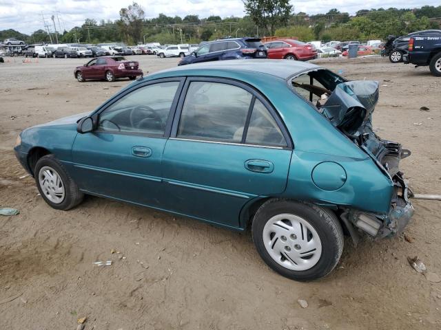 1FALP13P4VW243053 - 1997 FORD ESCORT LX GREEN photo 2