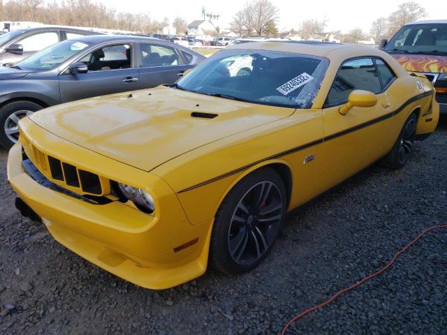 2C3CDYCJ1CH285185 - 2012 DODGE CHALLENGER YELLOW photo 1