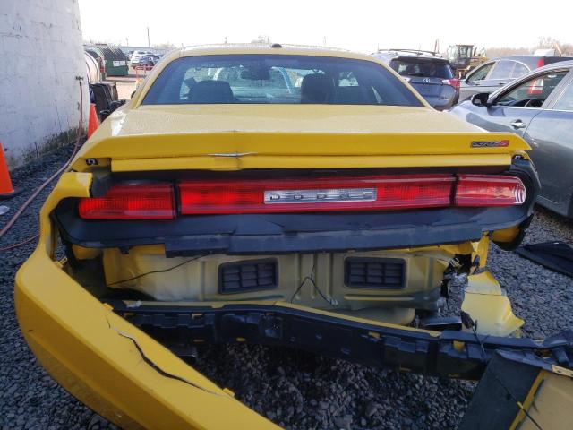 2C3CDYCJ1CH285185 - 2012 DODGE CHALLENGER YELLOW photo 6