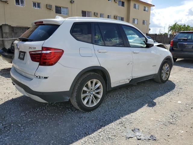 5UXWZ7C58G0T42966 - 2016 BMW X3 SDRIVE28I WHITE photo 3