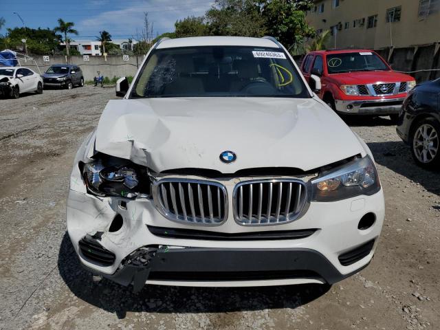 5UXWZ7C58G0T42966 - 2016 BMW X3 SDRIVE28I WHITE photo 5