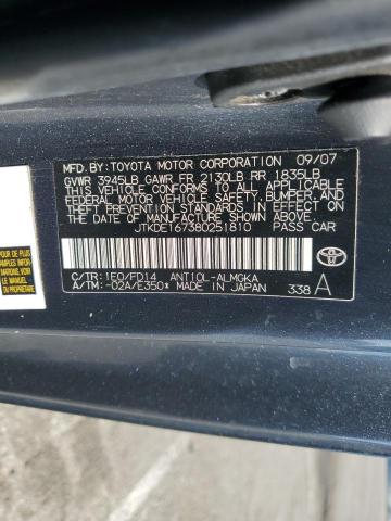 JTKDE167380251810 - 2008 TOYOTA SCION TC GRAY photo 13