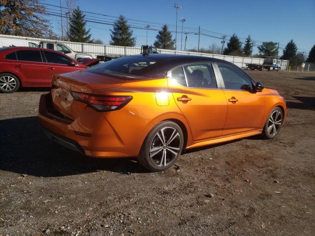 3N1AB8DV4LY256044 - 2020 NISSAN SENTRA SR ORANGE photo 3