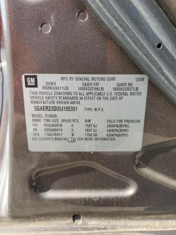 5GAER23D09J185391 - 2009 BUICK ENCLAVE CXL BROWN photo 14