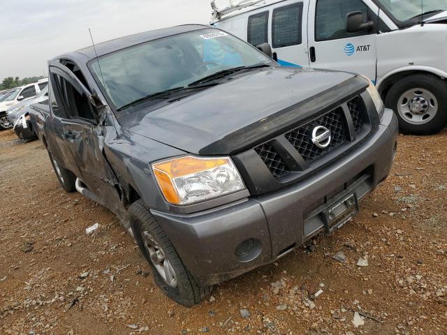 1N6AA0CJ3DN312888 - 2013 NISSAN TITAN S GRAY photo 4