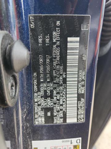 JTEBU5JR3H5456723 - 2017 TOYOTA 4RUNNER SR5/SR5 PREMIUM BLUE photo 13