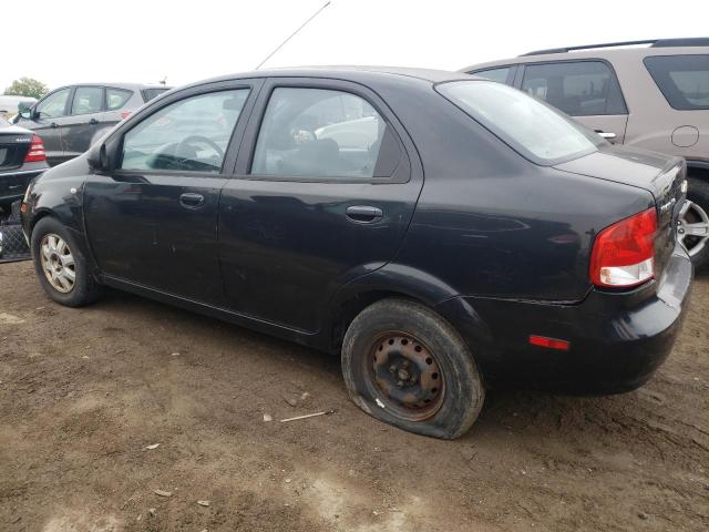 KL1TD52625B497071 - 2005 CHEVROLET AVEO BASE BLACK photo 2