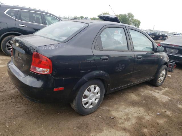 KL1TD52625B497071 - 2005 CHEVROLET AVEO BASE BLACK photo 3