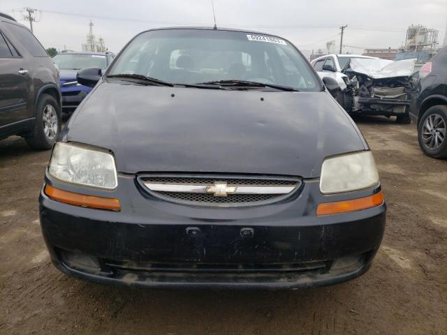 KL1TD52625B497071 - 2005 CHEVROLET AVEO BASE BLACK photo 5