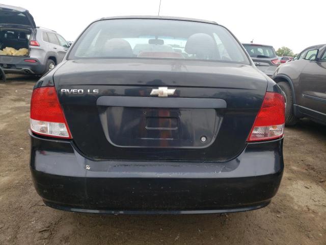 KL1TD52625B497071 - 2005 CHEVROLET AVEO BASE BLACK photo 6